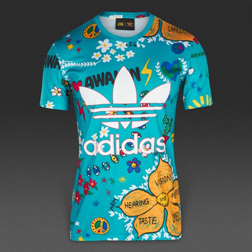 Adidas Originals Pharrell Williams Doodle Tee Shock Green for Men